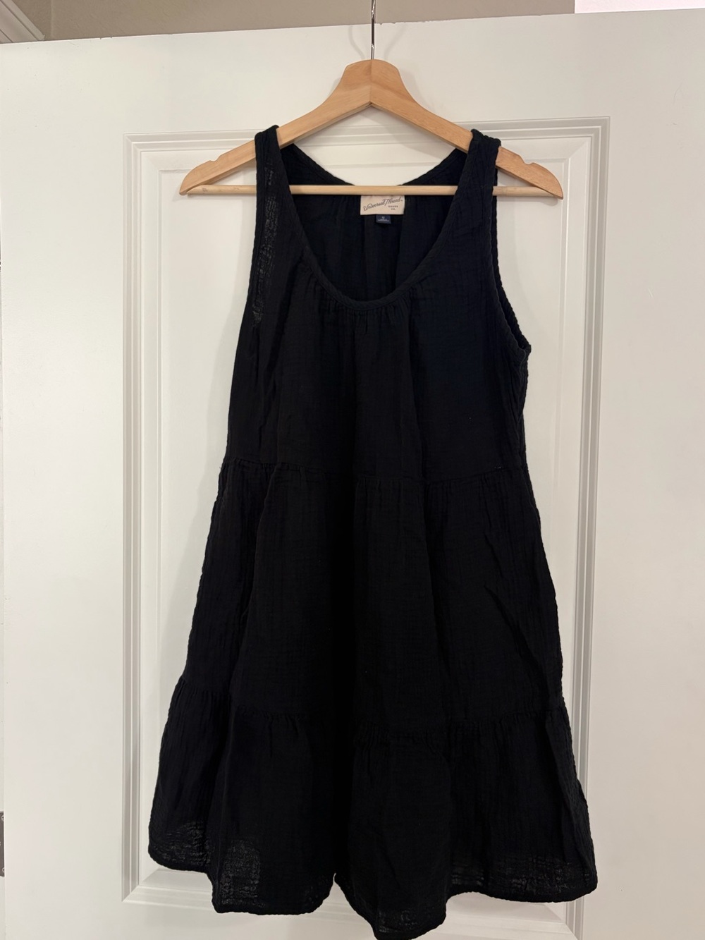 Black ruffle dress